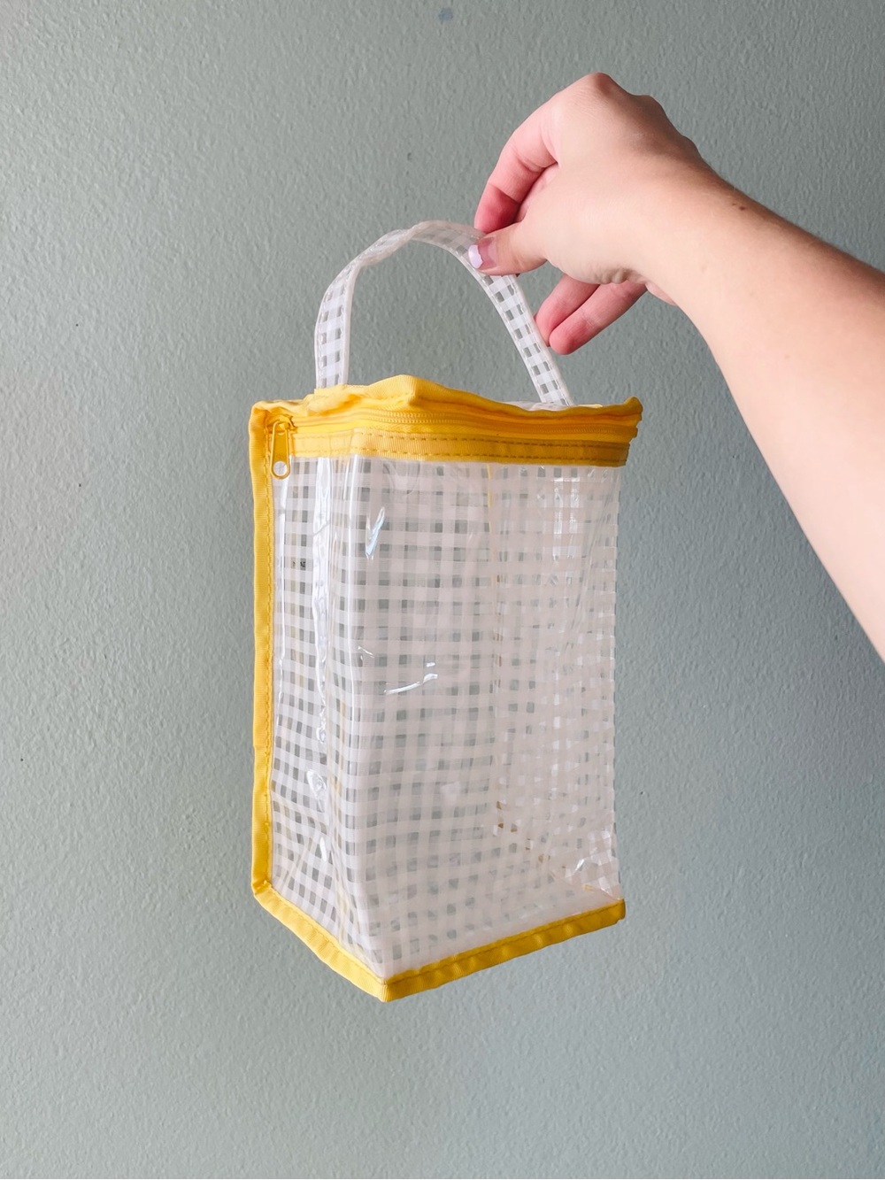 🌻 FREE w/ Purchase | Mary Kay | Clear Plaid Plastic Vinyl Bag